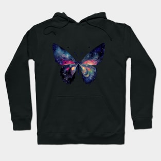 Galaxy butterfly colorful space butterfly Hoodie